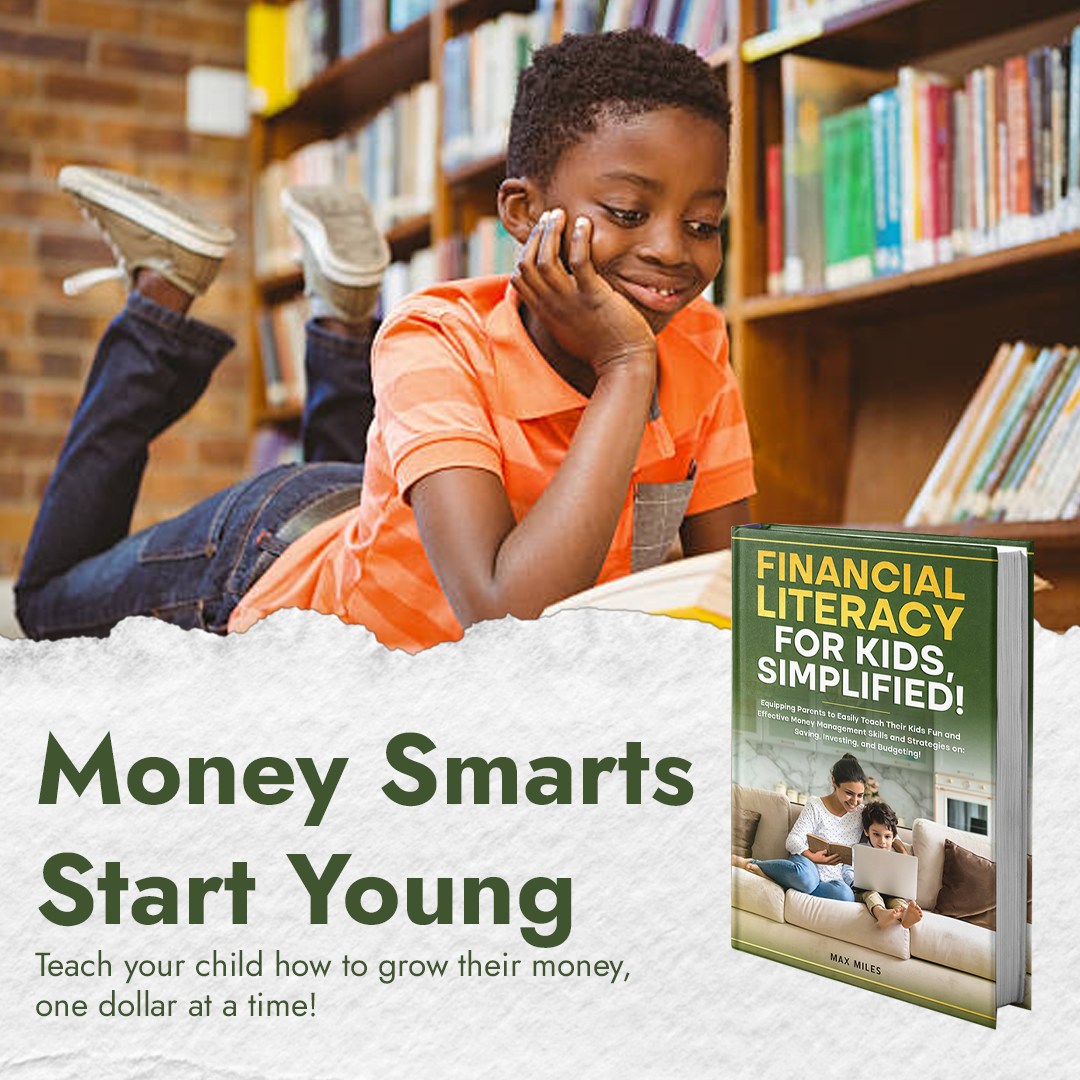 November 2025 Newsletter Cover - Boy reading financial literacy book